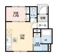 リーブルファイン新小岩(1LDK/1階)の間取り写真