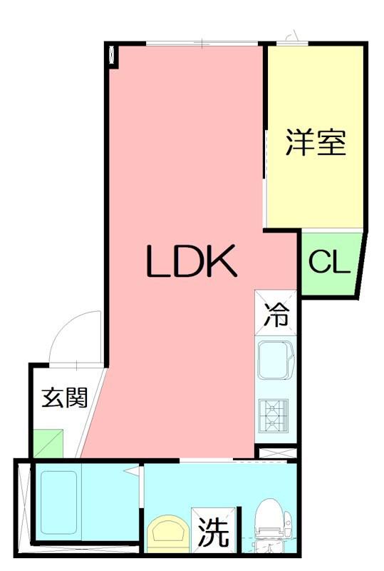 アルナージュ(1LDK/3階)の間取り写真