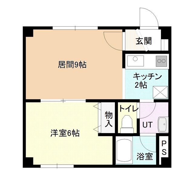 IN VILLAGE(1LDK/2階)の間取り写真
