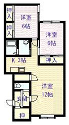 ロイヤルパレスA棟(2LDK/2階)の間取り写真