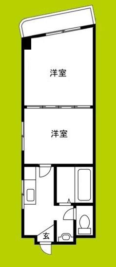 RIORA塚本II(2K/4階)の間取り写真
