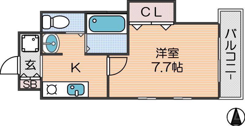 MPLAZA住吉公園壱番館(1K/10階)の間取り写真