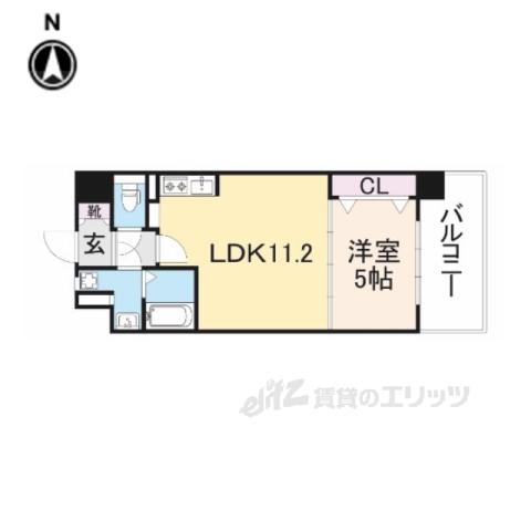 サンソレイユ新大宮(1LDK/3階)の間取り写真