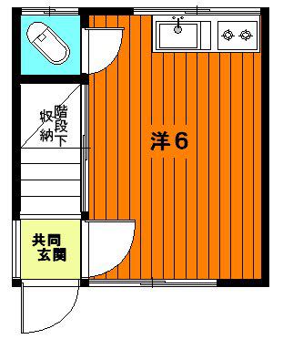 マエダ荘(ワンルーム/1階)の間取り写真