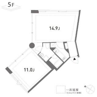 GROVE(1LDK/5階)の間取り写真