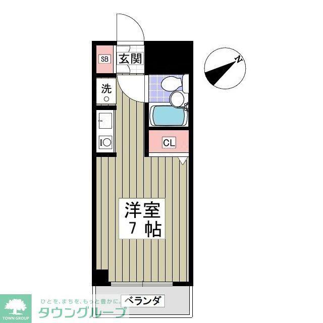 メゾンドエクセル(ワンルーム/1階)の間取り写真