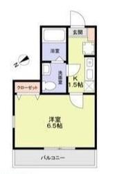 VENUS LAGOON 齋藤分町(1K/1階)の間取り写真