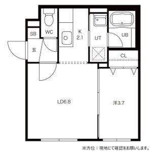 GARE S12(1LDK/1階)の間取り写真