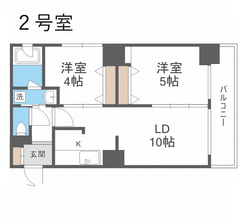 PARTIRE N23(2LDK/3階)の間取り写真