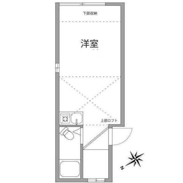 レジデンス中和泉(ワンルーム/1階)の間取り写真