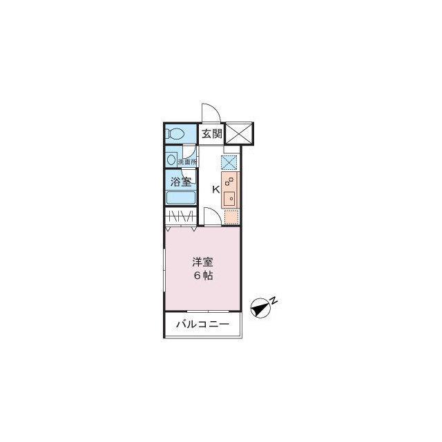 YAYOIDAI DENTO HILLS(1K/1階)の間取り写真