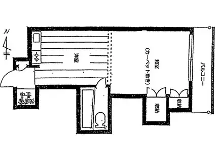 ノースタウンハウス(ワンルーム/7階)の間取り写真