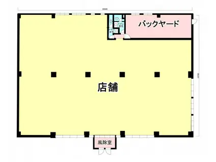 土橋 店舗(ワンルーム/1階)の間取り写真