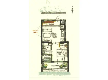 アトリエ379(1LDK/2階)の間取り写真