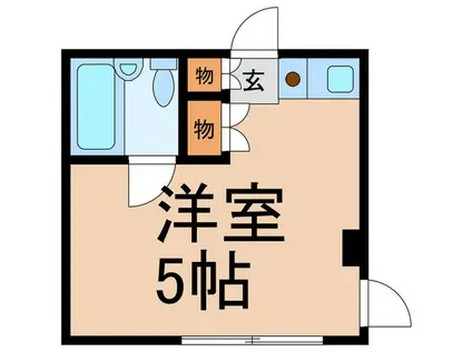 ヒュース鷺ノ宮(ワンルーム/2階)の間取り写真