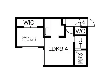 マ・メゾン医大前(1LDK/4階)の間取り写真