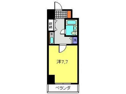 ピュアシティ子安通(1K/5階)の間取り写真