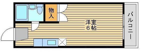 エトワール21 2号館(ワンルーム/3階)の間取り写真