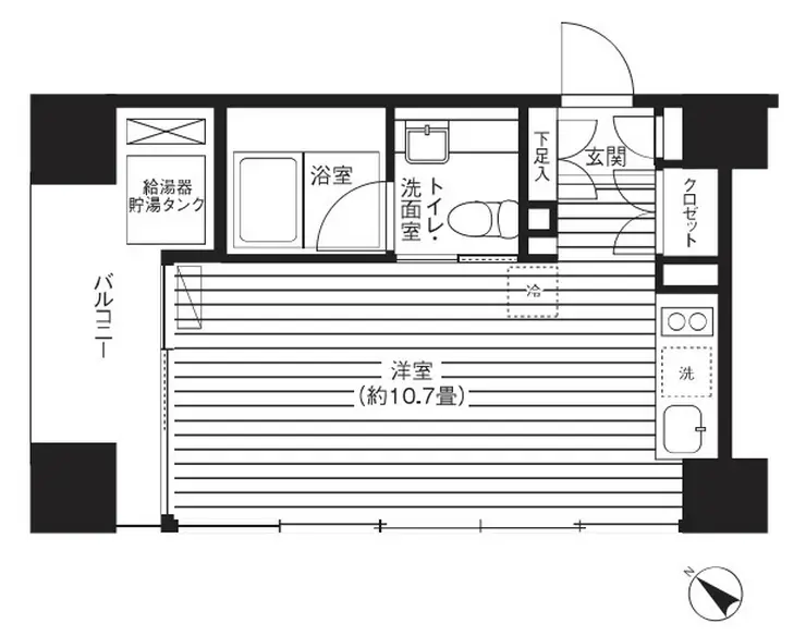 Ti-HIGASHIAZABU 6階階 間取り