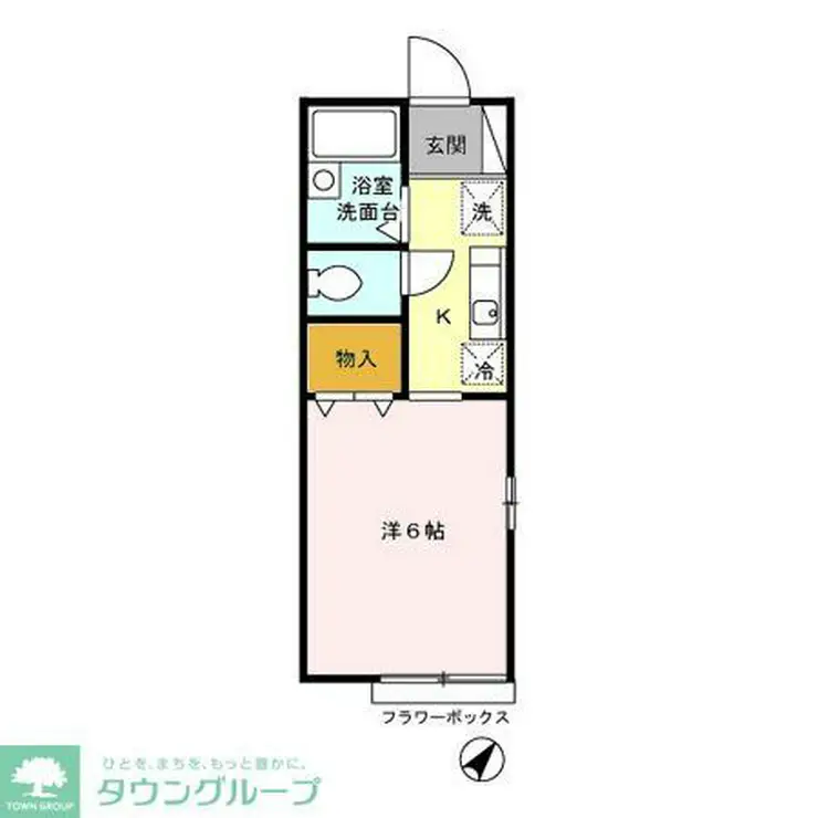 シャンブル・ヤマモト 2階階 間取り