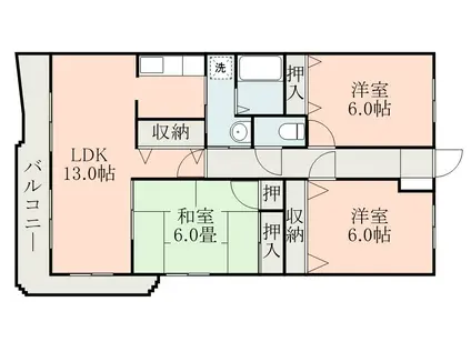ジェム・I(3LDK/3階)の間取り写真