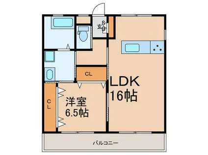 アッパーヤード(1LDK/1階)の間取り写真