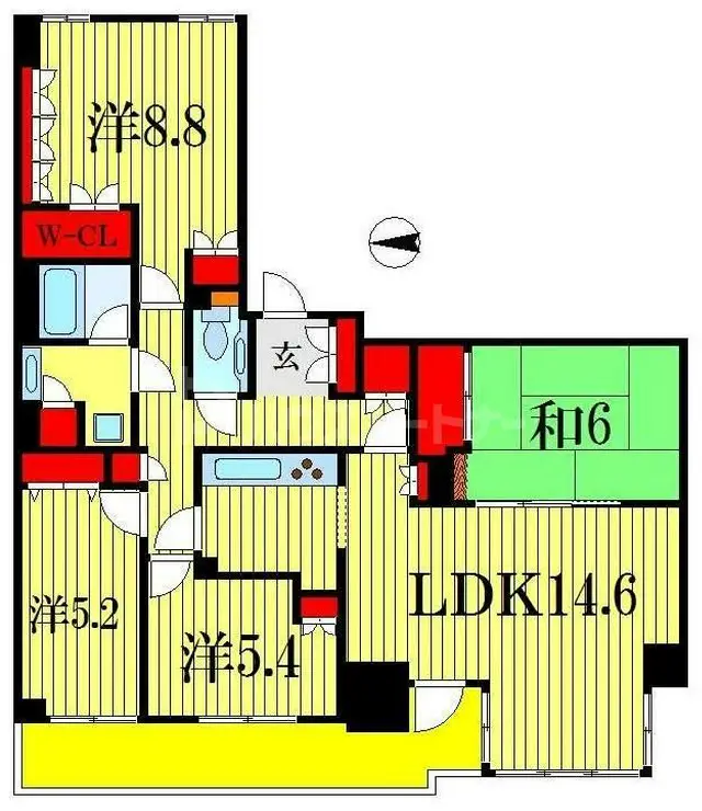 リーベスト東中山 11階階 間取り