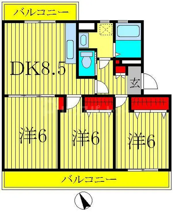 オリーブガーデン 2階階 間取り