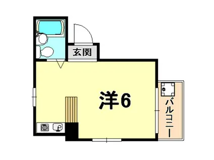 インフィールド甲南(ワンルーム/2階)の間取り写真