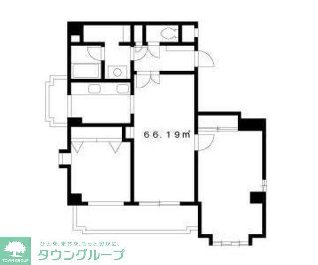 綾東ヴィレッジ弐番館(2LDK/6階)の間取り写真