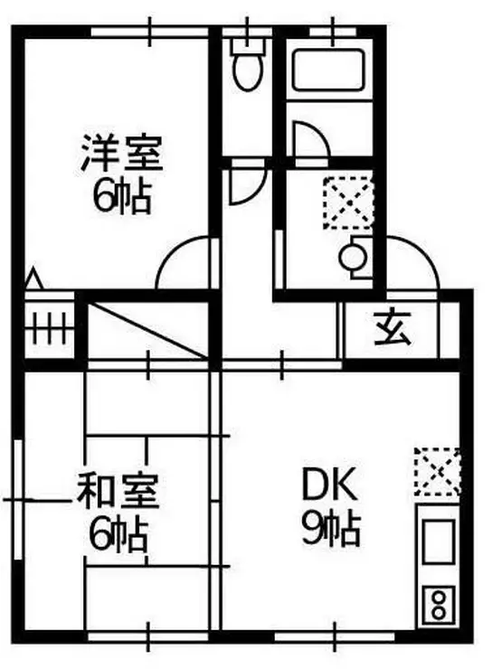 ビバハイツ II 1階階 間取り