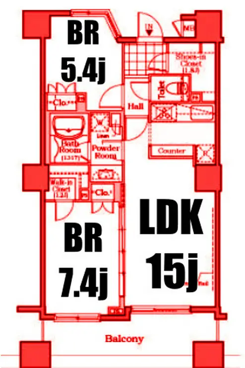ザレジデンス本牧横浜ベイサイド 5階階 間取り