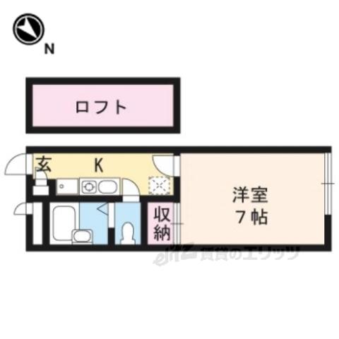 レオパレスMOKO(1K/1階)の間取り写真
