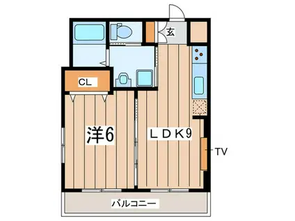 MAC日吉コート(1LDK/4階)の間取り写真