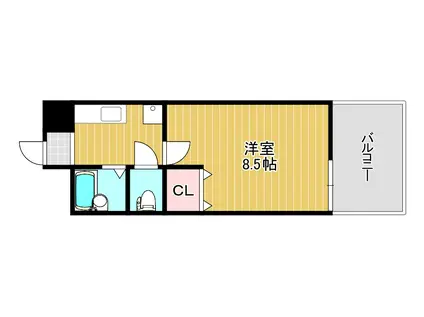 ビラプリンス7(1K/2階)の間取り写真