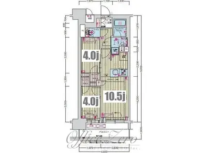 プレサンス名駅南ブリエ(2LDK/13階)の間取り写真