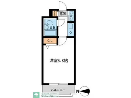 ハーモニー上北沢(1K/3階)の間取り写真