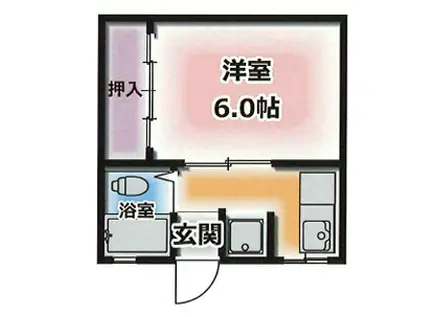 グラディート神戸II(1K/4階)の間取り写真