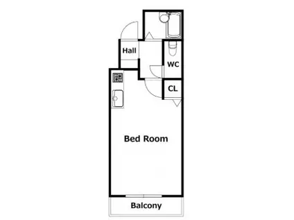 ロータスワゼル(ワンルーム/7階)の間取り写真