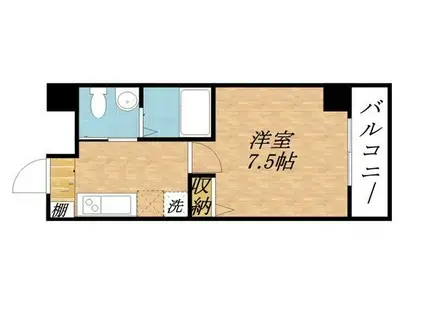 アネックス此花(1K/7階)の間取り写真