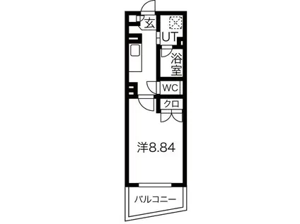 アールズタワー東山公園(1K/7階)の間取り写真