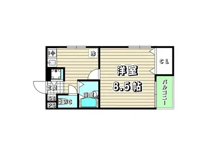 アビニヨン千種(1K/4階)の間取り写真