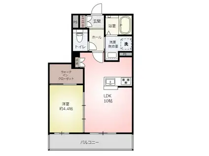 クレストヒルズ(1LDK/3階)の間取り写真