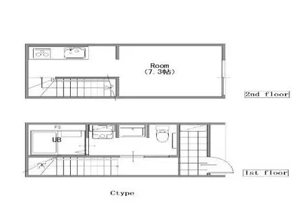 MOK-TERRCE DIMORA 練馬(ワンルーム/1階)の間取り写真