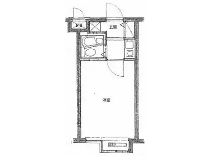 エトワール自由が丘(1K/3階)の間取り写真
