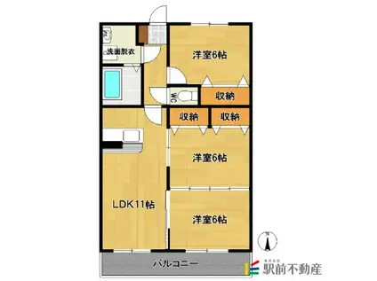 ドルチェカーサ(3LDK/2階)の間取り写真