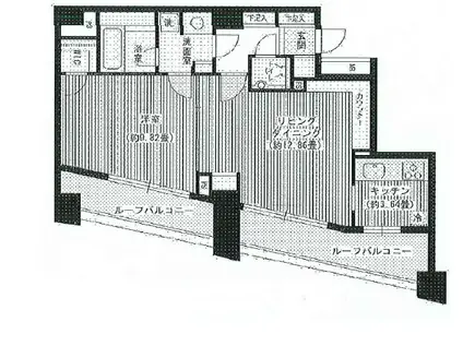 パトリス26 PATRIS(1LDK/10階)の間取り写真