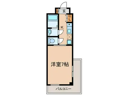 LAKIAAPARTMENT武庫之荘(1K/3階)の間取り写真