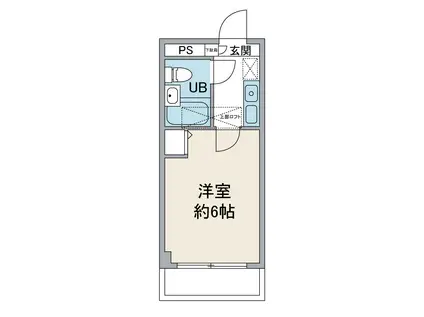 メゾンミルキーウェイ(1K/2階)の間取り写真