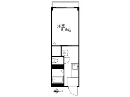 シューネルツヴァイク A(1K/3階)の間取り写真